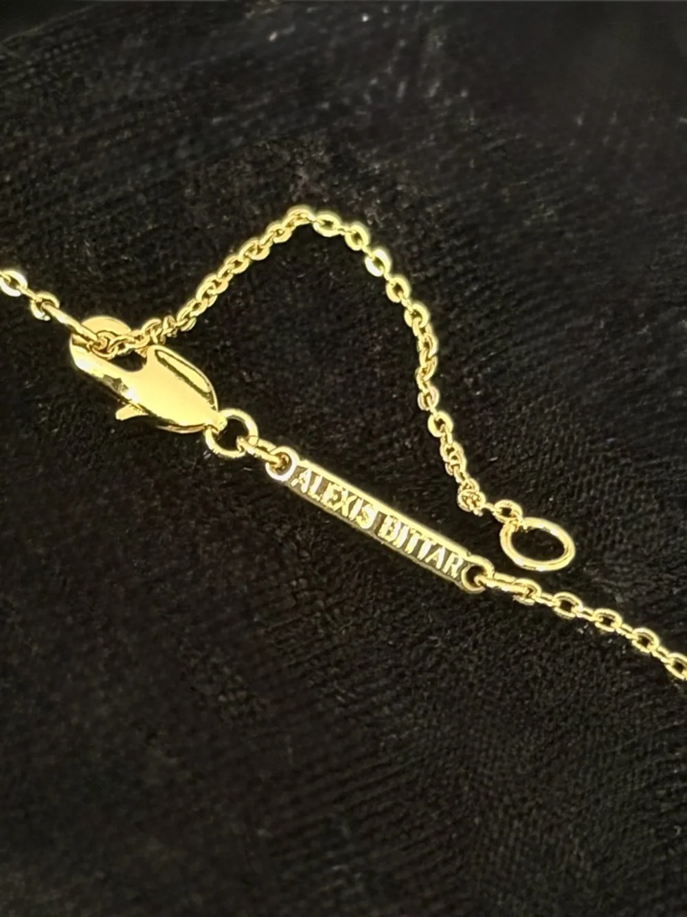 ALEXIS BITTAR Asterales Bubble Necklace Gold Clear C Z MY16 - Picture 5 of 7